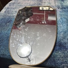 Specchio Stile Gio Ponti In Ottone , Design Italiano 