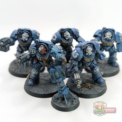 Warhammer 40k Ultramarines Terminator Squad Space Marines bemalt Battle Ready