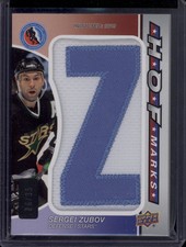 2023-24 SP Game Used Sergei Zubov Hall of Fame HOF Marks 'Z' Patch SSP /35