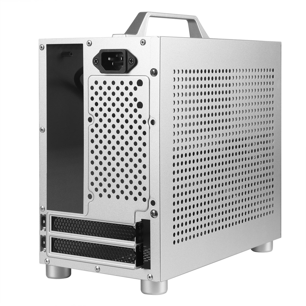 Mini-ITX Case, SPCC Steel SFF Case Fits RTX 4060, SFX PSU, 10Gbps