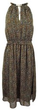 Michael Kors Women's Floral Chain Neck Shift Dress