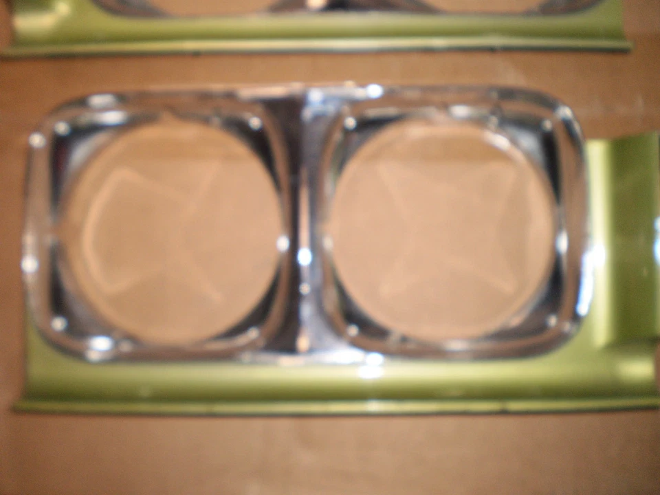 PAIR HEADLIGHT BEZELS ALL 1971 BUICK GS STAGE 1 GSX SKYLARK CUSTOM SPORTWAGON GS - Image 2 of 4