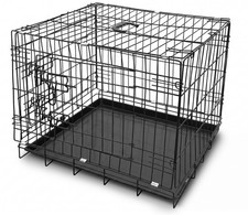 Hundekäfig Klappbar Hundebox mit 2 Türen Transportbox Gitterkäfig Transportkäfig Hundekäfig Klappbar Hundebox mit 2 Türen Transportbox Gitterkäfig Transportkäfig