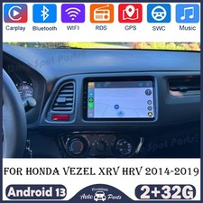 Carplay Android 13 Car GPS Stereo Radio BT For Honda Vezel XRV HRV 2014-2019 32G