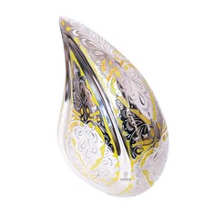Silver Gold Teardrop Funeral Decorative Urn for Human Ashes Adult Female  Male