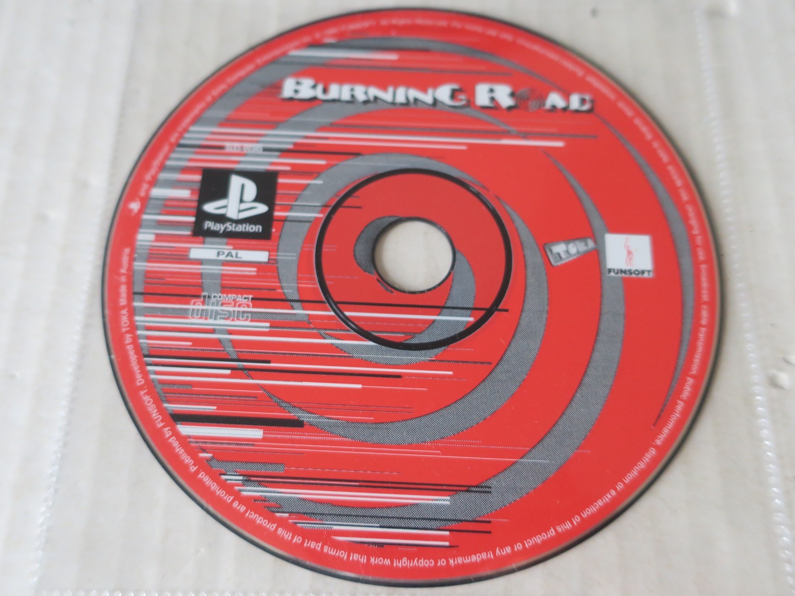 BURNING ROAD   --- pour PS1 / PLAYSTATION 1  ---  JEU UNIQUEMENT - PAL
