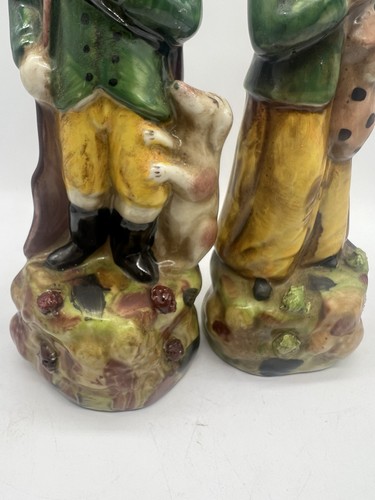 Pair Of Vintage Staffordshire Style Hunter Figures - Picture 4 of 7