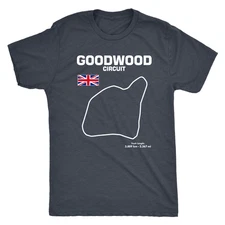 Goodwood Circuit Race Track Outline series t-shirt or hoodie