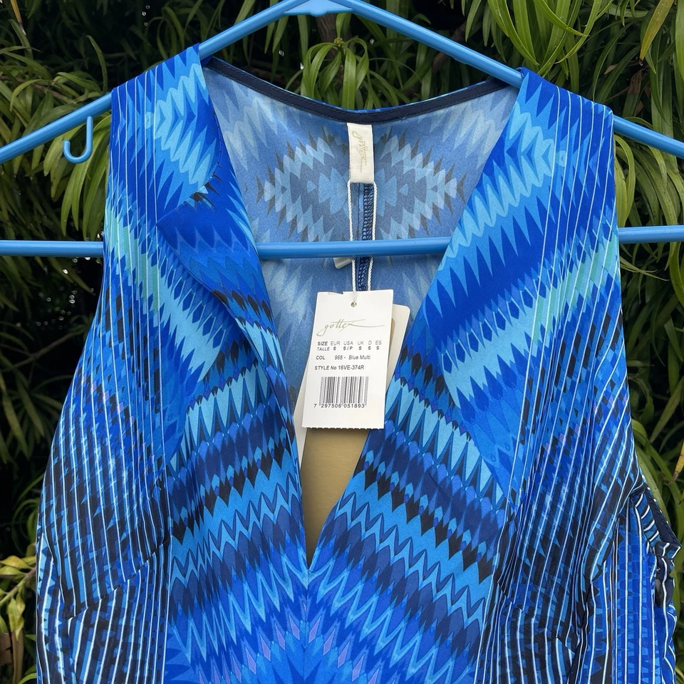 NWT GOTTEX Venice Maxi Cover-Up Dress Sz S - Image 3 of 4