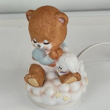 Nursery Lamp Night Light Prayer Bear Ceramic Electric Morgan Inc. George Goode
