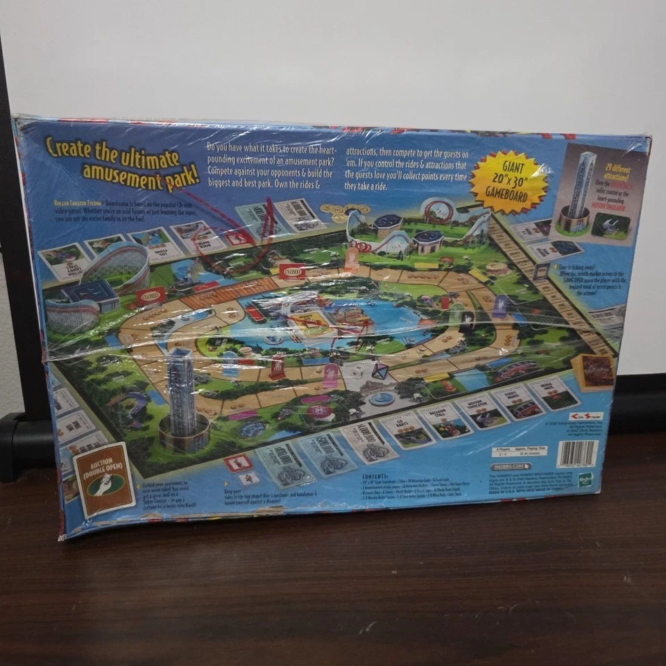 ROLLER COASTER TYCOON Board Game  - Parker Brothers - 2002 - NEW Dmg Box - Image 3 of 4