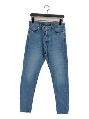 Topman Herren Jeans W 32 in; L 32 in blau Baumwolle mit Elasthan Straight