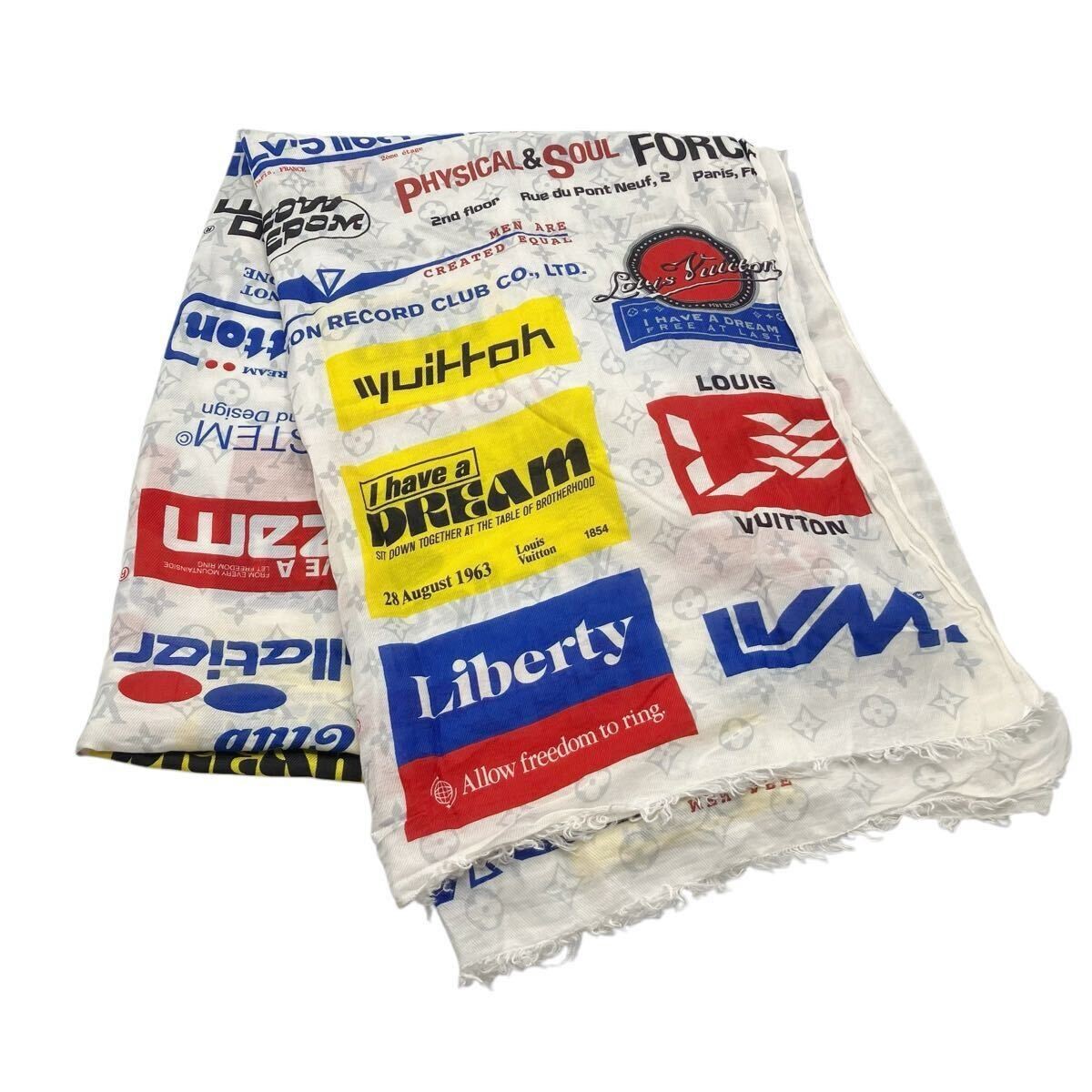 Louis Vuitton Monogram Logo MP2416 Large Scarf Stole