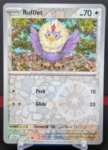Pokemon Rufflet 077/086 Reverse Holo Black Bolt English