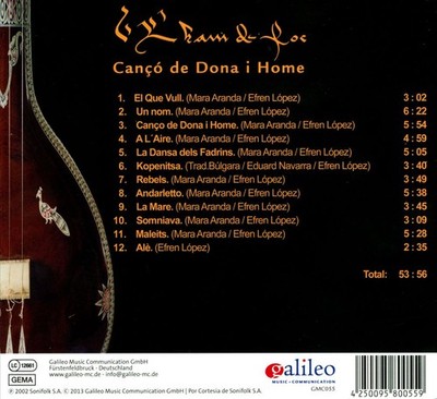 L'HAM DE FOC CANÇÓ DE DONA I HOME NEW CD