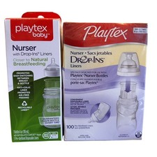 Playtex Baby Nurser Drop-in Liners  Nurser Bottle 4oz 100 Liners
