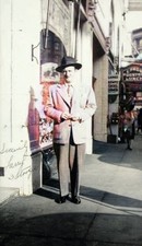 RARE COLOR STILL THE THREE STOOGES LARRY FINE SIGNED