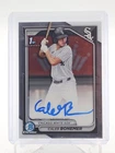 CALEB BONEMER 2024 BOWMAN CHROME 1ST PROSPECT AUTO #CBI-CB WHITE SOX Q5361