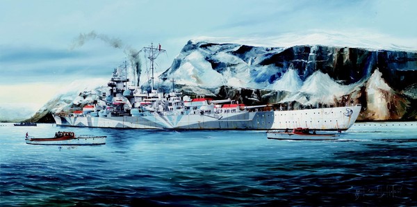1:350 Trumpeter Kit German Tirpitz Battleship TR05359 Modellbau-image