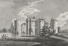 SUSSEX. Bodiam Abbey. Grose 1783 old antique vintage print picture