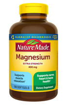 Nature Made Magnesium 400mg 180 Softgels Muscle Support Supplement