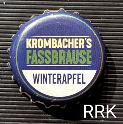 Crown caps Krombacher's barrel shower winter apple 