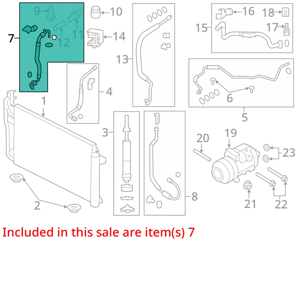 适合 2007 - 2011 福特林肯 EDGE MKX 管 ASM 8T4Z19972AA - 全新原始设备制造商 8T4Z19972AA — 第 3/4 张图片