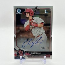 2018 Bowman Chrome - Prospect Auto Chase Pinder #BCPA-CP Refractor /499