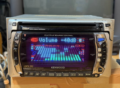 KENWOOD DPX-550 CD カセット　当時物　旧車　イコライザー KENWOOD DPX-550 2DIN CD Cassette deck Player Car Audio Equalizer