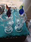 Set Of 4 Expresso Mugs With Italian Glass Swizzlers — photo 1