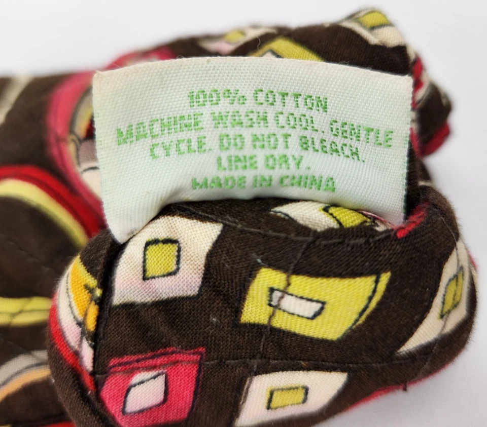 Vera Bradley Quilted Brown Floral Pattern Eyeglass / Sunglass Case - Image 3 of 4