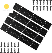 4 Pcs 6 Inch Piano Hinges and 24 Screws, Metal Piano Hinge Stainless Ste