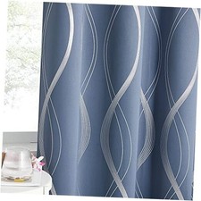 Stone Blue Blackout Curtains for Living 52"W x 84"L Pack of 2 1-stone Blue