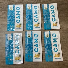 Camo Natural Leaf Wraps Pineapple Self Rolling Herbal Wraps (6 Packs/30 Sheets)