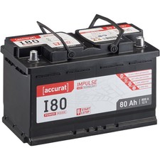 AGM Autobatterie 80Ah 12V 800A Start Stop Batterie Starterbatterie KFZ PKW Stopp