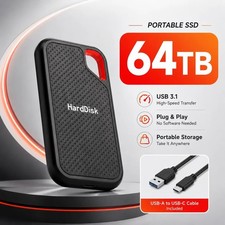 external hard drive 64tb High Speed Capacity Solid State Usb3.2 Laptop Mac And