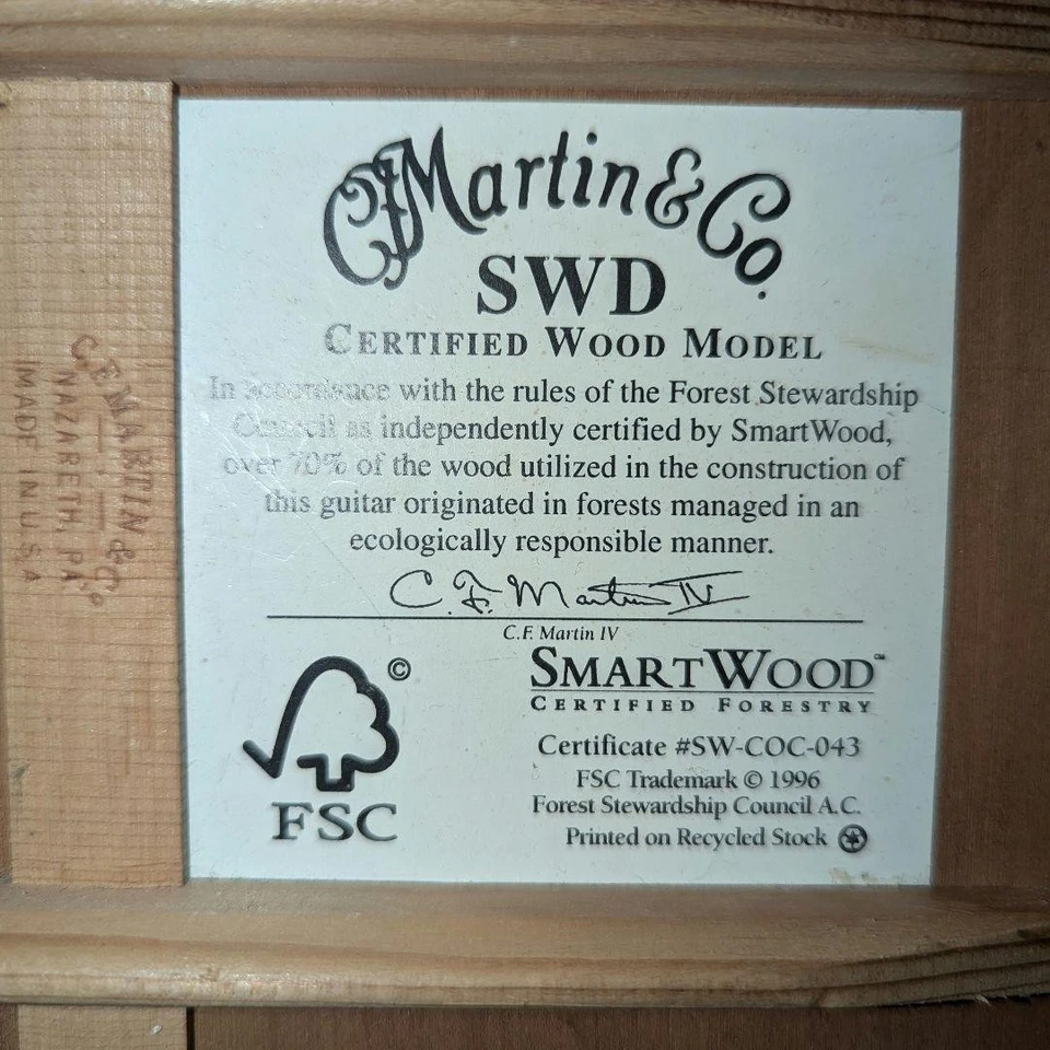 Guitarra acústica Martin SWD 1997 Foto 2 de 4
