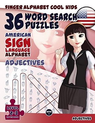36 WORD SEARCH PUZZLES WITH THE AMERICAN SIGN LANGUAGE By Lassal & Lassal NEW