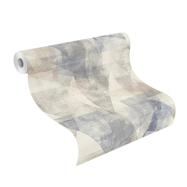 Rasch Tapete Vlies Selection 617955 Blau Grau Braun Stylisch Grafisch-image