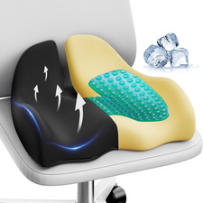 Benazcap X Large Gel Seat Cushion for Office Chair Ergonomic Cushions-Gel & M...