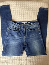 YMI JEANS Womens 3 Mid Rise Skinny Dark Wash Stretch Denim Pants USA