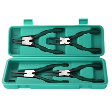 4Pcs 7" Internal/External Snap Ring Pliers Set Heavy Duty Circlip Pliers Kit