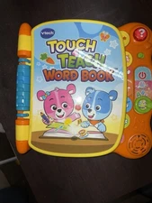 Vtech Touch and Teach Interactive Educational Baby Toddler Word Book Toy Tested