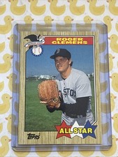 ROGER CLEMENS #614 ALL-STAR 1987 TOPPS MLB BASEBALL BOSTON RED SOX NY YANKEES
