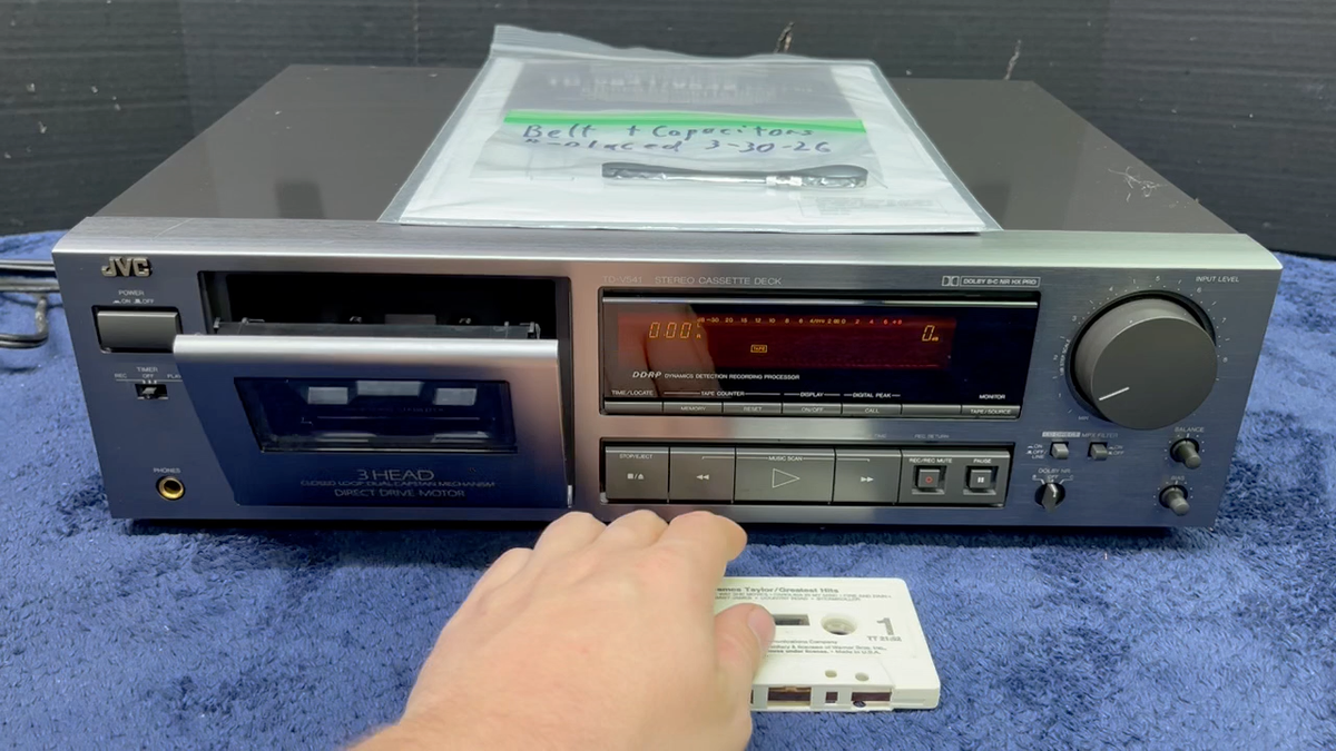 SERVICED+ADJUSTED+GUARANTEED! JVC TD-541 3 Head STEREO CASSETTE
