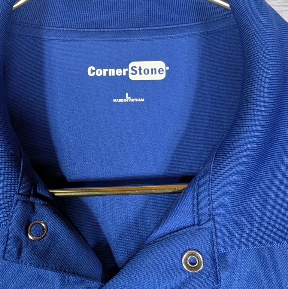 Corner Stone Bimbo Bakeries US Employee Polo Shirt Large Blue Short Sleeve - Image 3 of 4