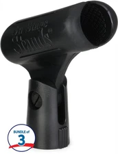 On-Stage Stands MY100 Unbreakable Rubber Dynamic Microphone Clip - 3 pack