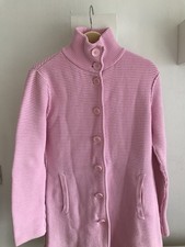 Lange Strickjacke / Rosa  Cardigan, Kurzmantel mit großen Knöpfen, Gr.36-38