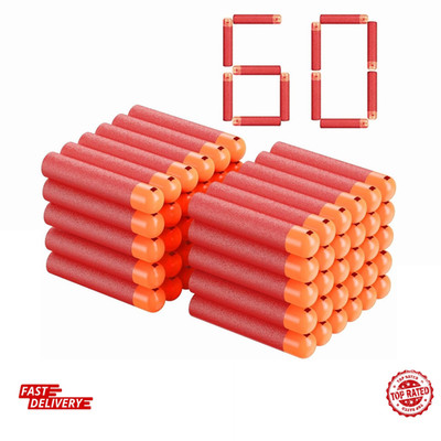 60 PCS Mega Darts Foam Bullet Refill Pack - Compatible with Nerf N-Strike Mega S