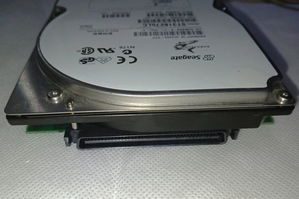 ✔️💽SEAGATE ST318275LC 18GB 7200RPM SCSI SCA80 HARD DRIVE – TESTED WORKING - Image 2 of 4